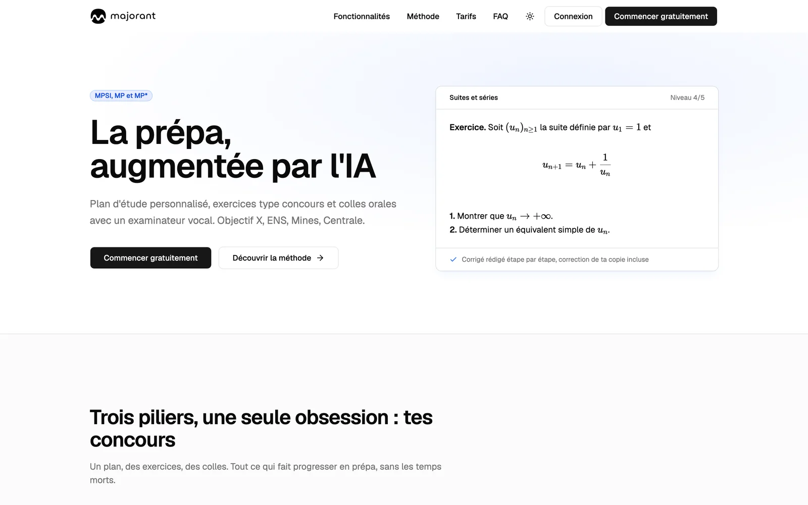 Capture du site Majorant